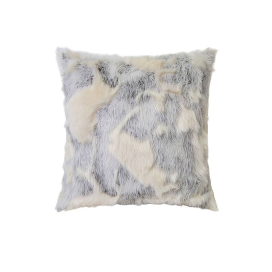 J Elliot Home Arctic Luxury Faux Fur Filled Cushion 50 x 50cm V442-IDC-CUSHION-ARCTIC-CREAM-SQ