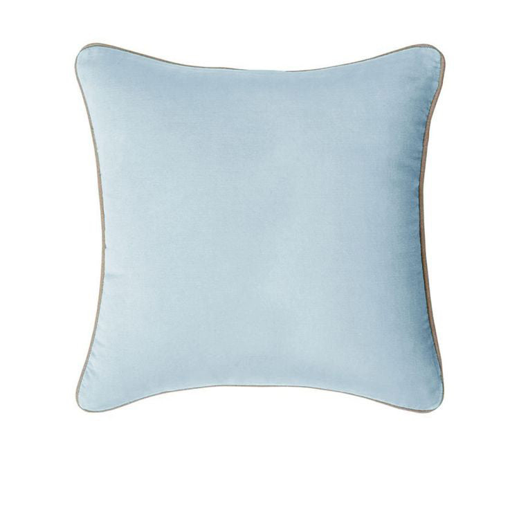 J Elliot Home Gabriel 100% Cotton Filled Cushion 60 x 60 cm Illusion Blue V442-IDC-CUSHION-GABRIEL-ILLUSIONBLUE-SQ