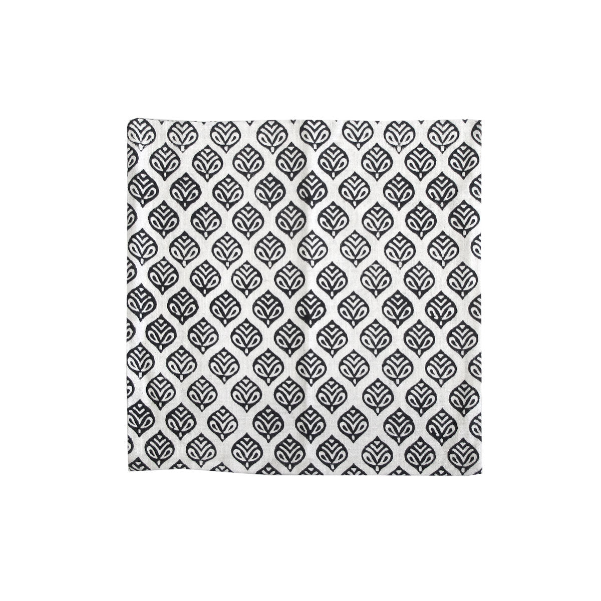 Bowen Black Printed Cushion Cover 43 x 43cm V442-IDC-CUSHIONC-BOWEN-BLACK-SQ