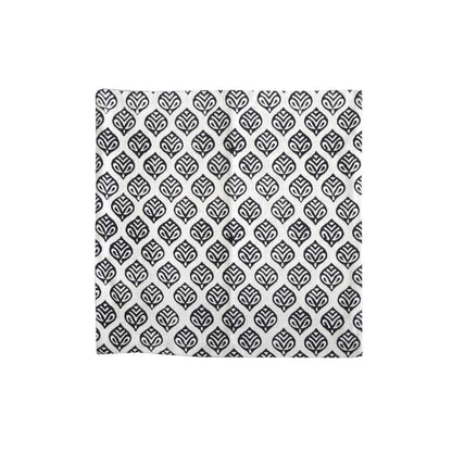 Bowen Black Printed Cushion Cover 43 x 43cm V442-IDC-CUSHIONC-BOWEN-BLACK-SQ