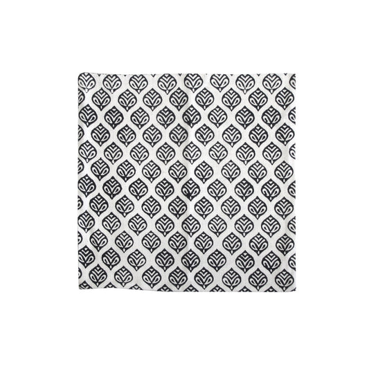 Bowen Black Printed Cushion Cover 43 x 43cm V442-IDC-CUSHIONC-BOWEN-BLACK-SQ