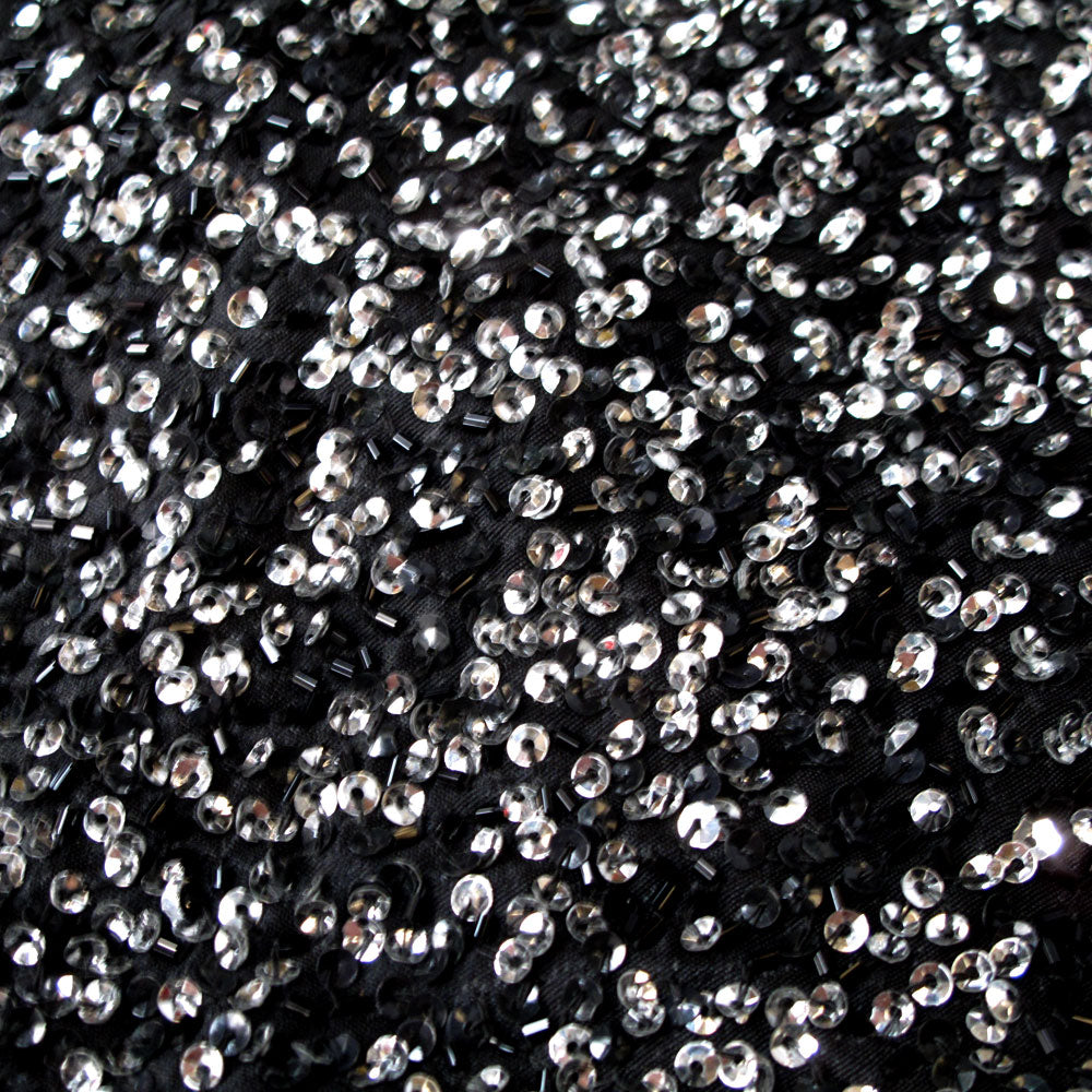 Small Designed Square Cushion Cover 30 x 30 cm Dazzle V442-IDC-CUSHIONC-DAZZLE-BLACK-SQ