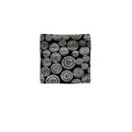 Small Designed Square Cushion Cover 30 x 30 cm Diana V442-IDC-CUSHIONC-DIANA-BLACK-SQ