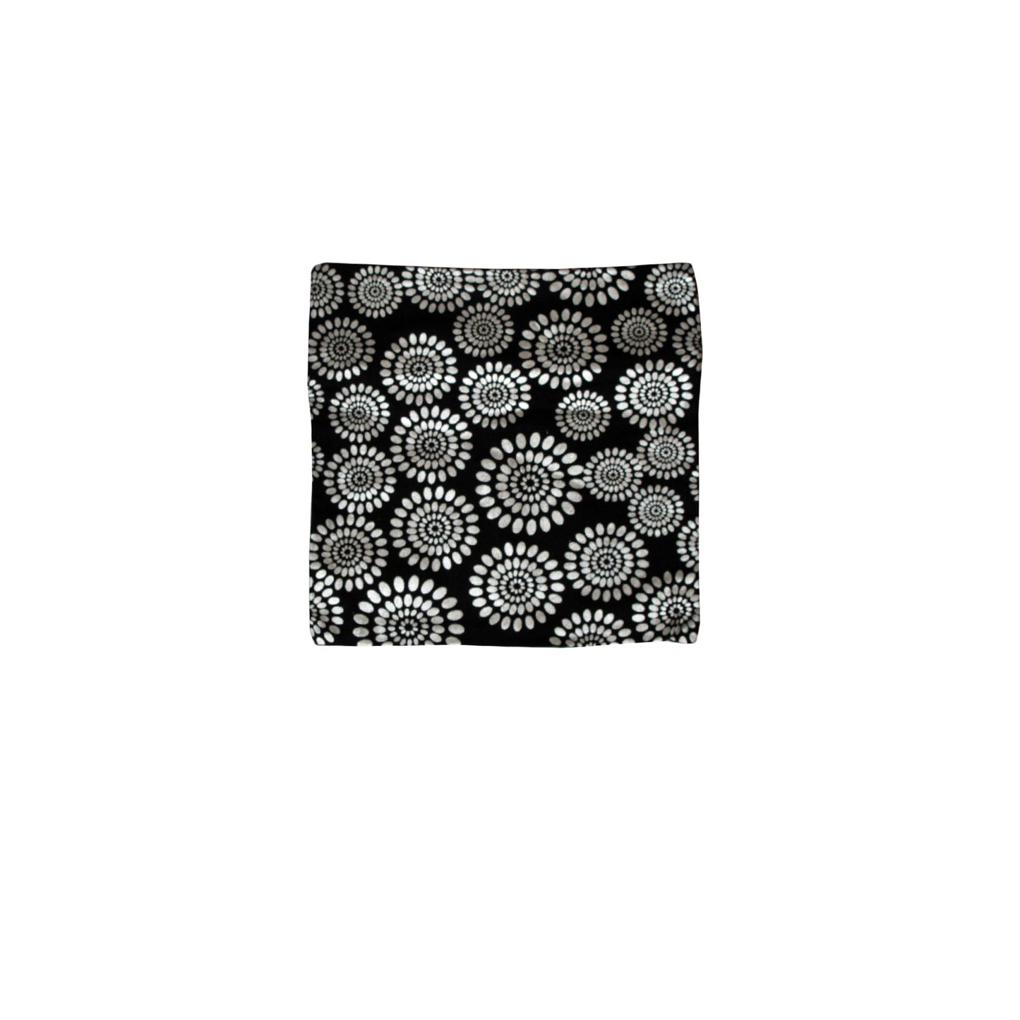 Small Designed Square Cushion Cover 30 x 30 cm Diana V442-IDC-CUSHIONC-DIANA-BLACK-SQ