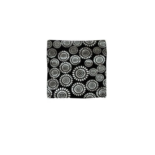 Small Designed Square Cushion Cover 30 x 30 cm Diana V442-IDC-CUSHIONC-DIANA-BLACK-SQ