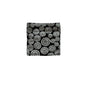 Small Designed Square Cushion Cover 30 x 30 cm Diana V442-IDC-CUSHIONC-DIANA-BLACK-SQ