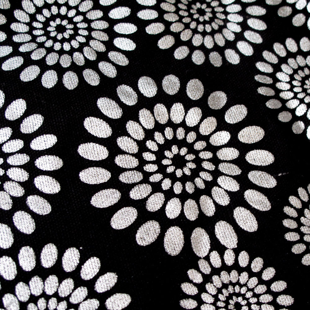 Small Designed Square Cushion Cover 30 x 30 cm Diana V442-IDC-CUSHIONC-DIANA-BLACK-SQ