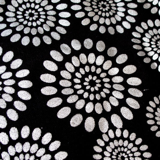 Small Designed Square Cushion Cover 30 x 30 cm Diana V442-IDC-CUSHIONC-DIANA-BLACK-SQ