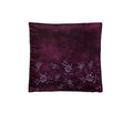IDC Homewares Quality Cushion Cover Emily Aubergine V442-IDC-CUSHIONC-EMILYEMBROIDER-AUBERGINE-SQ