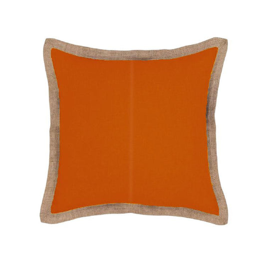 J Elliot Home Hampton Linen Cushion Cover 50 x 50 cm Pumpkin V442-IDC-CUSHIONC-HAMPTON-PUMPKIN-SQ