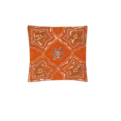 IDC Homewares Sequin Cushion Cover Maya Orange V442-IDC-CUSHIONC-SEQUINMAYA-ORANGE-SQ