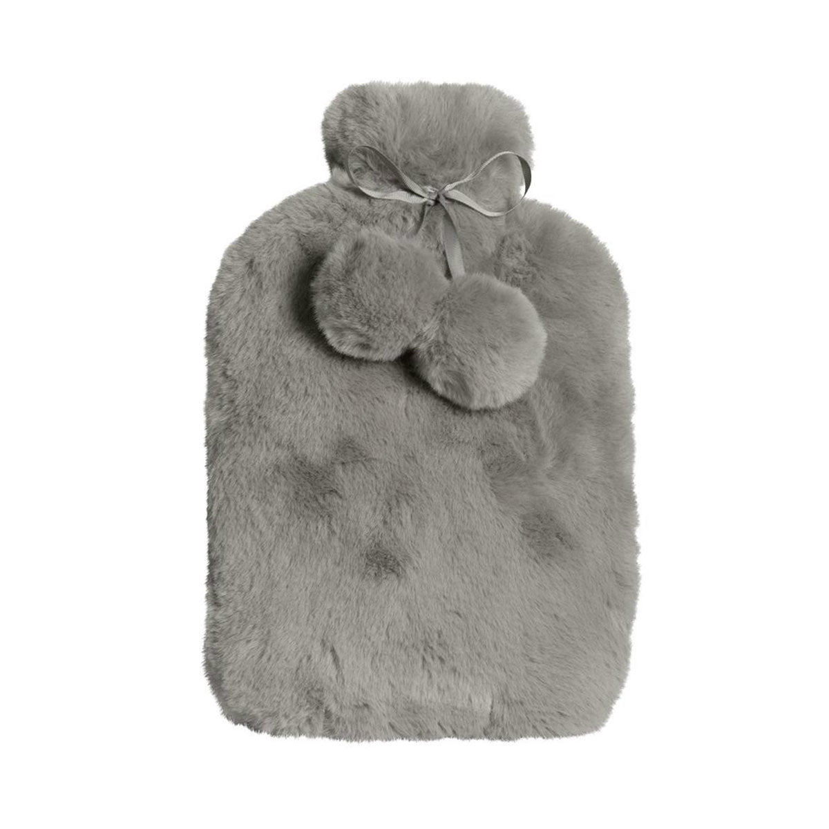 J.Elliot Home Amara Hot Water Bottle with Super Plush Faux Fur Cover Grey V442-IDC-MISC-AMARA-GREY-SH