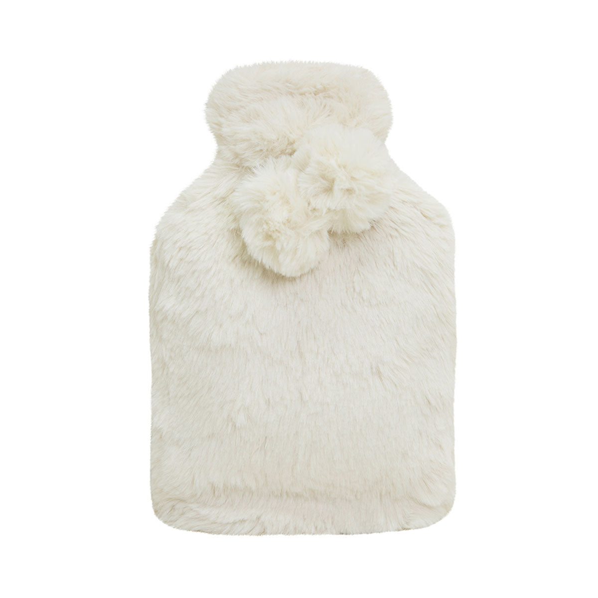 J.Elliot Home Amara Hot Water Bottle with Super Plush Faux Fur Cover Ivory V442-IDC-MISC-AMARA-IVORY-SH