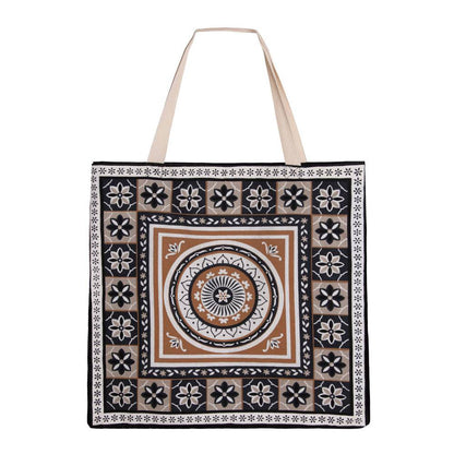 J Elliot Home Kasbah Cotton Tote Shopping Bag 40.5x43x10cm Black V442-IDC-MISC-KASBAHBAG-BLACK-SH