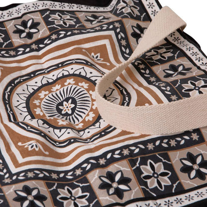 J Elliot Home Kasbah Cotton Tote Shopping Bag 40.5x43x10cm Black V442-IDC-MISC-KASBAHBAG-BLACK-SH