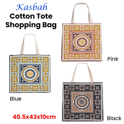 J Elliot Home Kasbah Cotton Tote Shopping Bag 40.5x43x10cm Pink V442-IDC-MISC-KASBAHBAG-PINK-SH