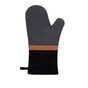 J Elliot Home Selby Cotton Oven Mitt 34 x 15 cm Charcoal & Black V442-IDC-OVENM-SELBY-CHARCOAL-SH