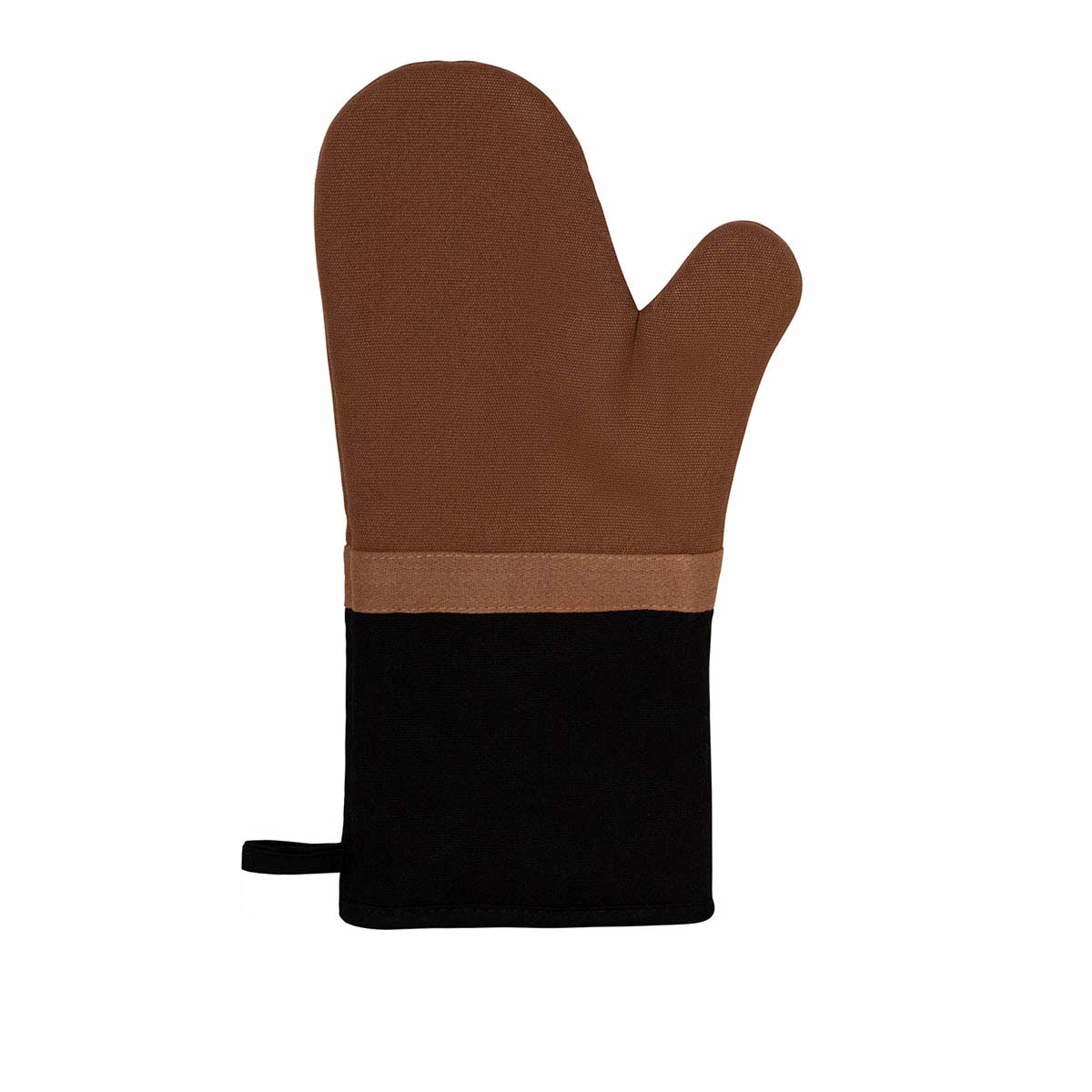 J Elliot Home Selby Cotton Oven Mitt 34 x 15 cm Ginger & Black V442-IDC-OVENM-SELBY-GINGER-SH