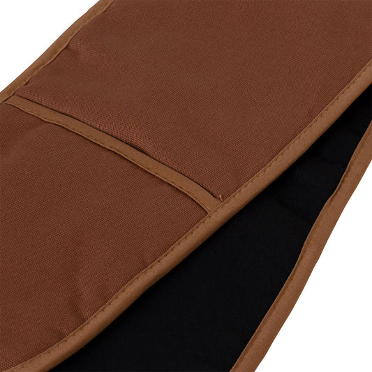 J Elliot Home Selby Cotton Double Oven Mitt Glove 17 x 82 cm Ginger & Black V442-IDC-OVENM-SELBYDOUBLEGLOVE-GINGER-SH