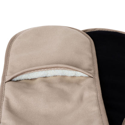 J Elliot Home Selby Cotton Double Oven Mitt Glove 17 x 82 cm Sandstone & Black