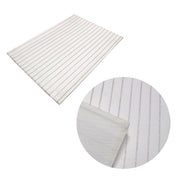 Silver Stripes Cotton Metallic Print Table Runner 33 x 180 cm V442-IDC-TABLER-STRIPE-SILVER-RE