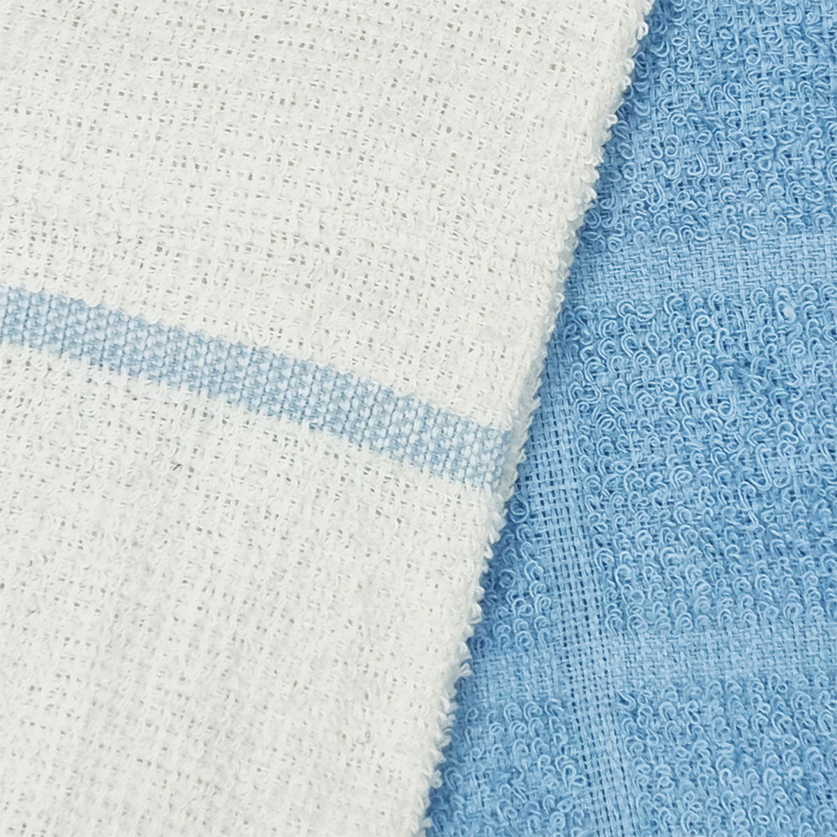 Set of 4 Rosa Cotton Rich Terry Tea Towels 42 x 62cm Light Blue V442-IDC-TEAT-ROSASETOF4-LIGHTBLUE-RE