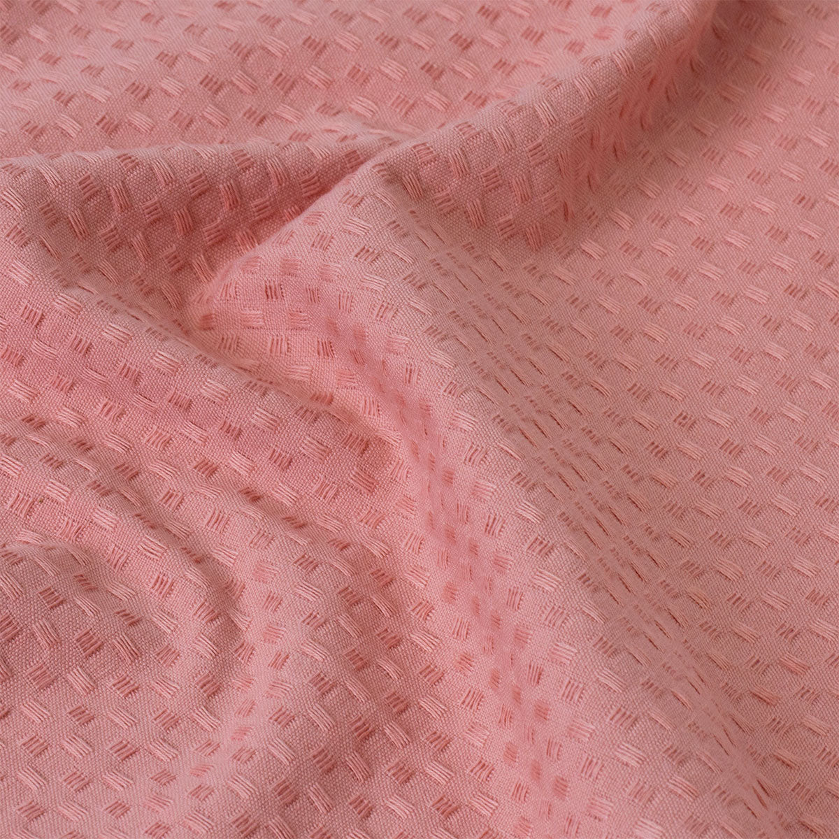 J Elliot Home Waffle Set of 4 Cotton Tea Towels 50 x 70 cm Clay Pink V442-IDC-TEAT-WAFFLESETOF4-CLAYPINK-RE