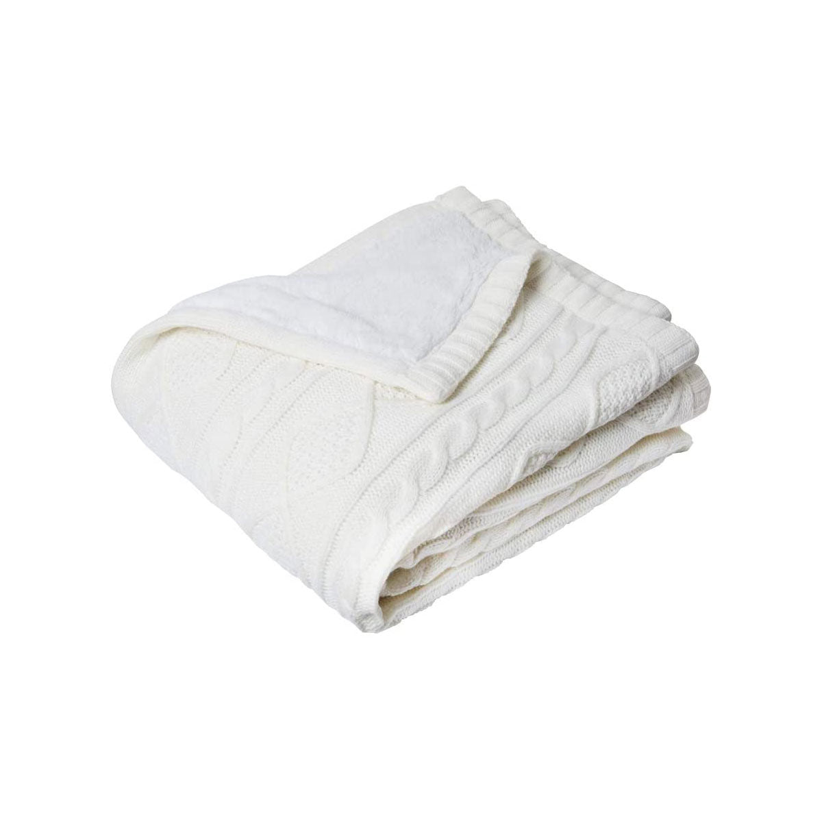 J.Elliot Home Alberta Knit Throw Rug Ivory V442-IDC-THROW-ALBERTA-IVORY-RE