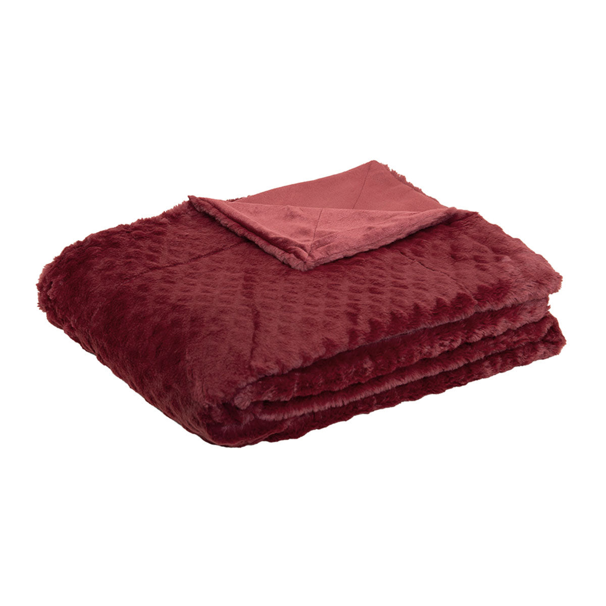 J.Elliot Home Azariah Plush Throw Red V442-IDC-THROW-AZARIAH-RED-RE