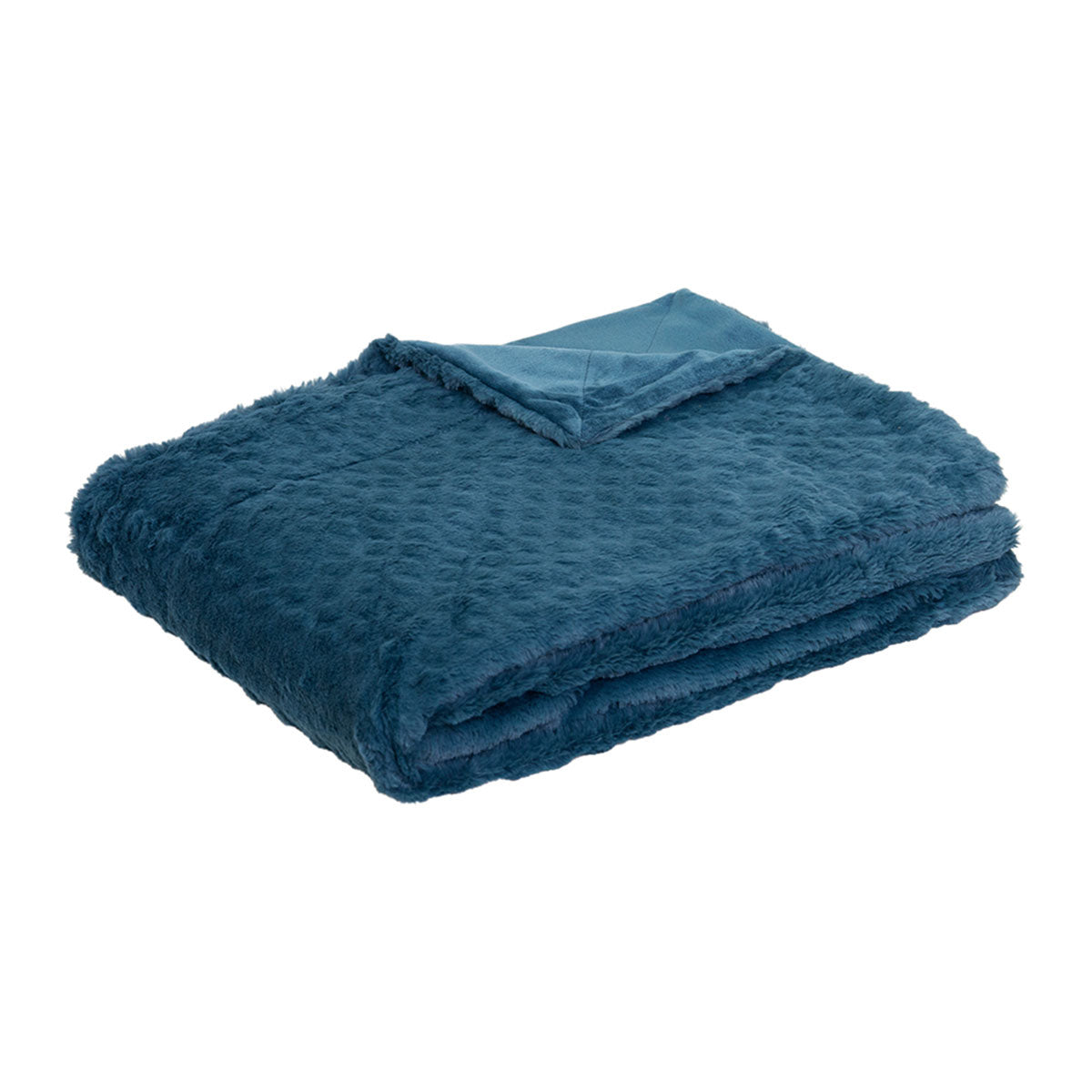 J.Elliot Home Azariah Plush Throw Teal V442-IDC-THROW-AZARIAH-TEAL-RE