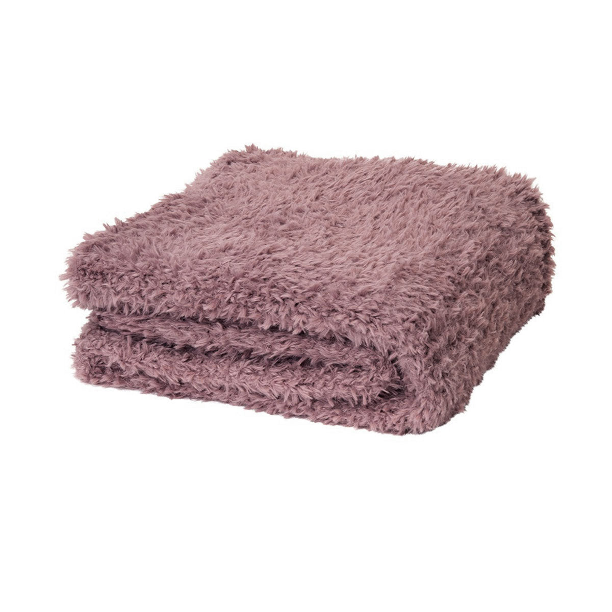 J.Elliot Home Eve Fur Knitted Throw Dusty Mauve V442-IDC-THROW-EVE160-DUSTYMAUVE-RE