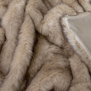 J Elliot Home Brown Fox Luxury Faux Fur Throw 130 x 160cm V442-IDC-THROW-FOX-BROWN-RE