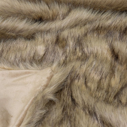 J.Elliot Home Grizzly Brown Faux Fur Throw V442-IDC-THROW-GRIZZLY-BROWN-RE
