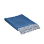 J.Elliot Home Idris Cotton Throw Santorini Blue Home V442-IDC-THROW-IDRIS-SANTORINIBLUE-RE