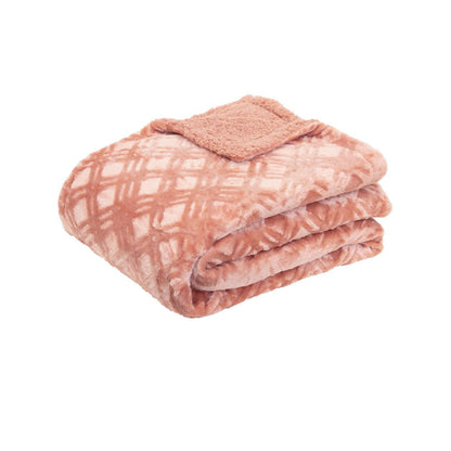J.Elliot Home Vida Microplush Throw Clay Pink V442-IDC-THROW-VIDA-CLAYPINK-RE