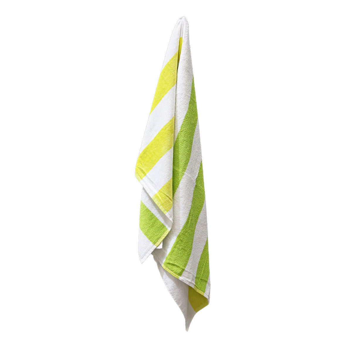 J.Elliot Home 400GSM Premium Cotton Reversible Striped Beach Towel 76 x 152 cm Lime Green V442-IDC-TOWEL-REVERSIBLESTRIPE-LIME-RE