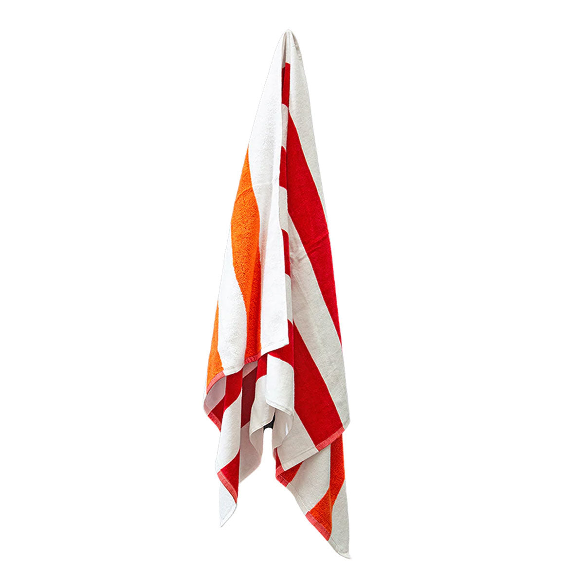 J.Elliot Home 400GSM Premium Cotton Reversible Striped Beach Towel 76 x 152 cm Red Orange V442-IDC-TOWEL-REVERSIBLESTRIPE-RED-RE