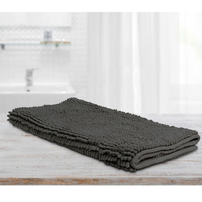 Toggle Microfiber Bath Mat Large Charcoal V442-INT-BATHM-TOGGLELARGE-CHARCOAL-RE
