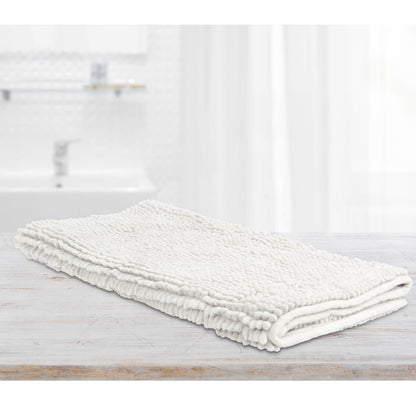Toggle Microfiber Bath Mat Large White V442-INT-BATHM-TOGGLELARGE-WHITE-RE