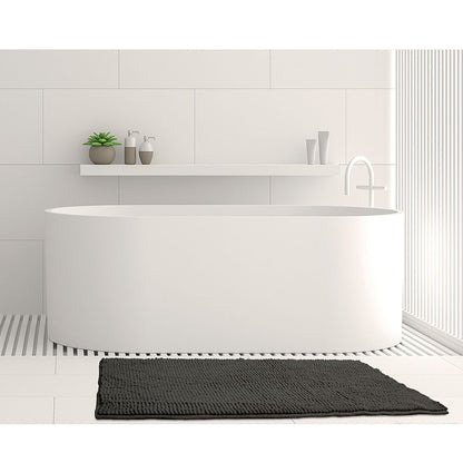 Toggle Microfiber Bath Mat Medium Charcoal V442-INT-BATHM-TOGGLEMEDIUM-CHARCOAL-RE
