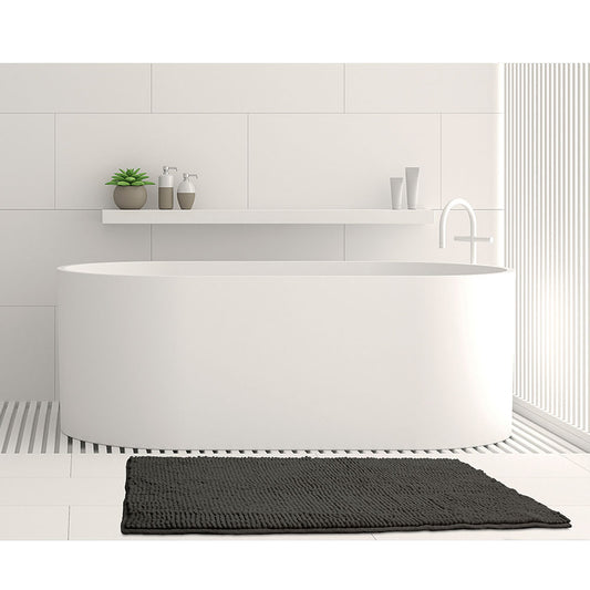 Toggle Microfiber Bath Mat Medium Charcoal V442-INT-BATHM-TOGGLEMEDIUM-CHARCOAL-RE