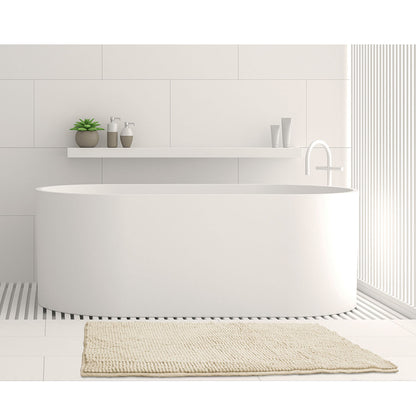 Toggle Microfiber Bath Mat Medium Stone V442-INT-BATHM-TOGGLEMEDIUM-STONE-RE