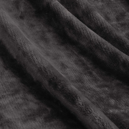 Ardor Lucia Luxury Push Blanket Charcoal Double V442-INT-BLANKET-LUCIA-CHARCOAL-DS