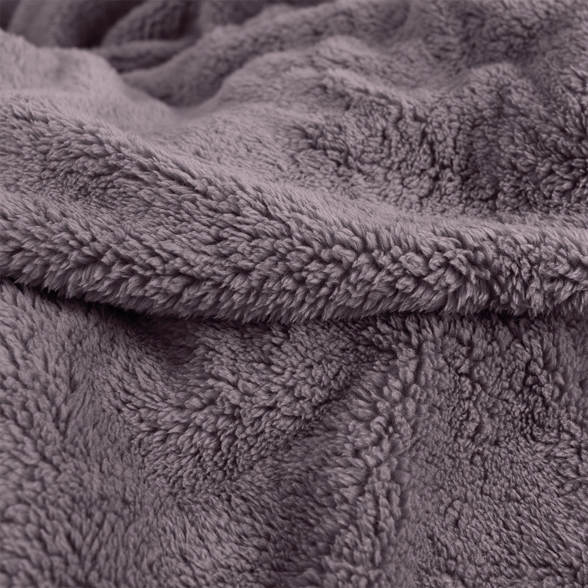 Ardor Teddy Mauve Ultra Soft Cozy Fleece Blanket Queen V442-INT-BLANKET-TEDDY-MAUVE-QS