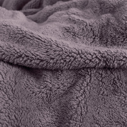 Ardor Teddy Mauve Ultra Soft Cozy Fleece Blanket Queen