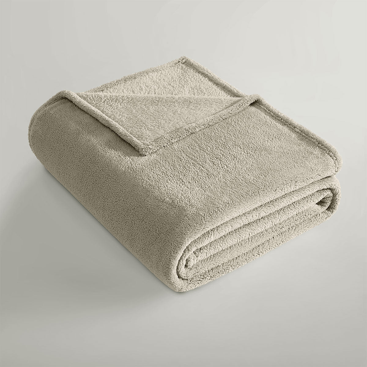 Ardor Teddy Natural Ultra Soft Cozy Fleece Blanket Queen V442-INT-BLANKET-TEDDY-NATURAL-QS