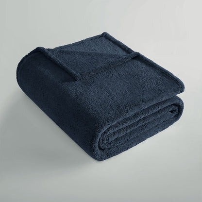 Ardor Teddy Navy Ultra Soft Cozy Fleece Blanket Queen V442-INT-BLANKET-TEDDY-NAVY-QS