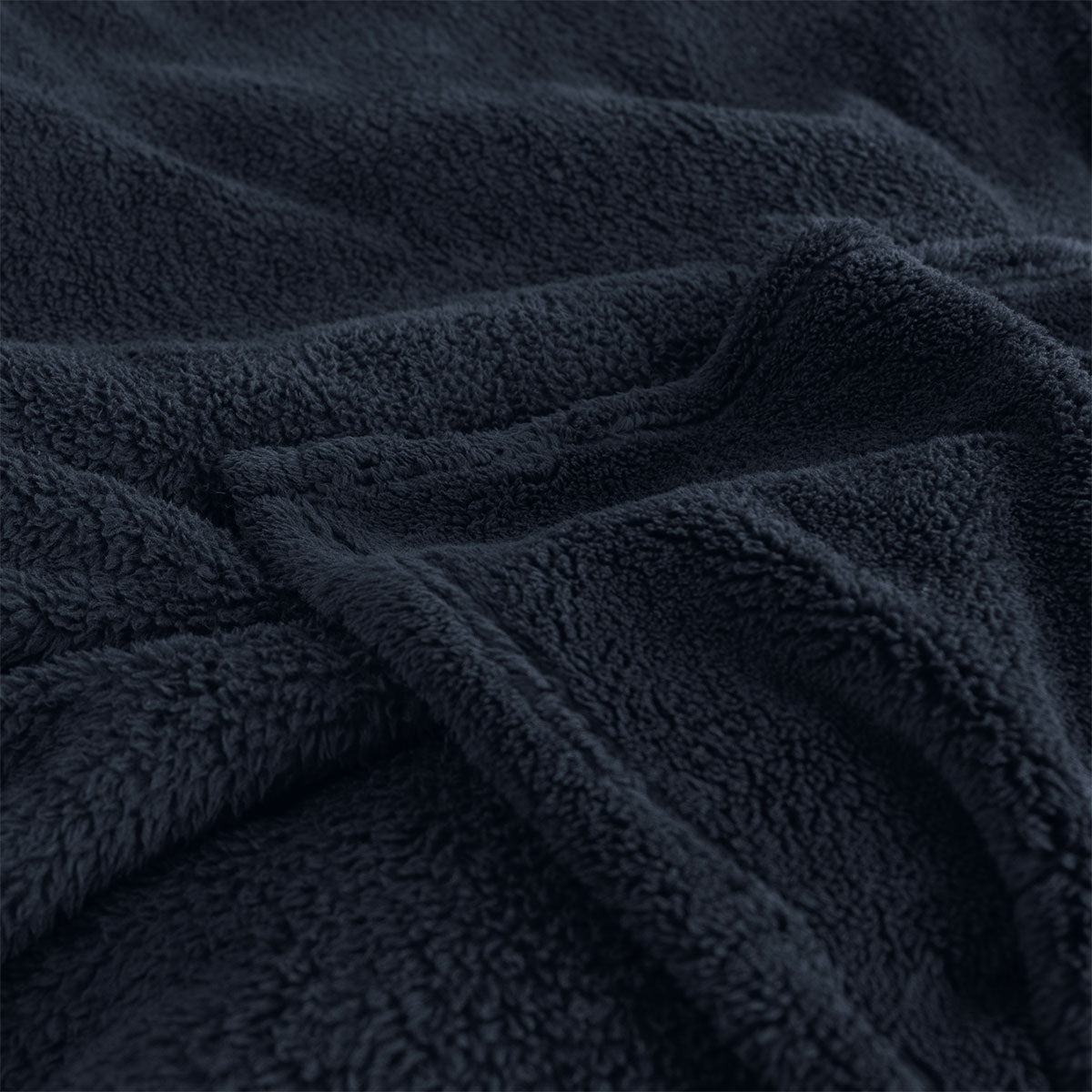 Ardor Teddy Navy Ultra Soft Cozy Fleece Blanket Queen V442-INT-BLANKET-TEDDY-NAVY-QS