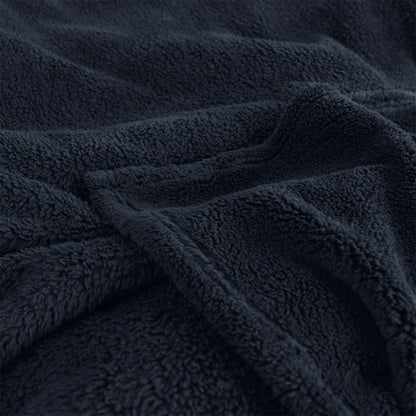 Ardor Teddy Navy Ultra Soft Cozy Fleece Blanket Queen V442-INT-BLANKET-TEDDY-NAVY-QS