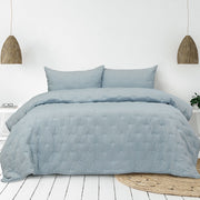 Ardor Saladin Chambray 3 Pcs Embroidered Comforter Set Queen/King V442-INT-COMFORTER-3PCSSALADIN-CHAMBRAY-QS